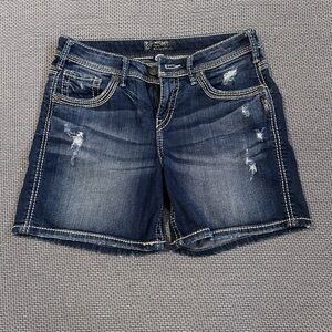 Silver Suki Denim Shorts